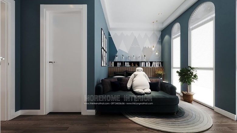 Cửa gỗ hiện đại đẹp là một lựa chọn tuyệt vời để trang trí phòng ngủ của trẻ em.